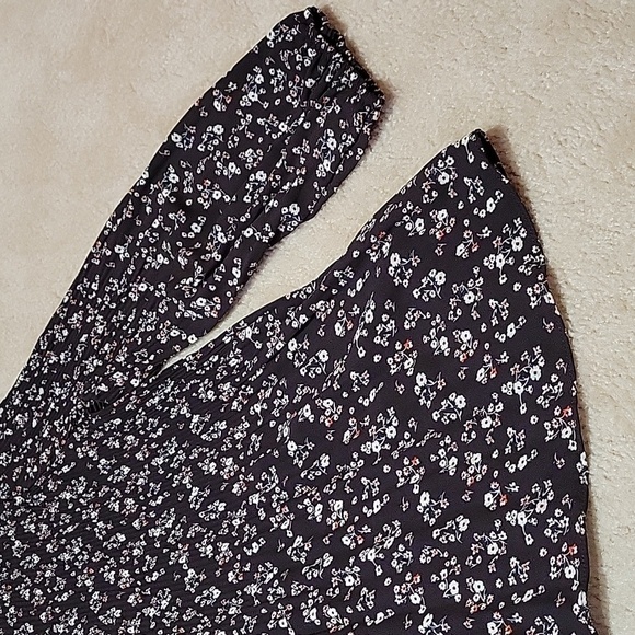 Adrianna Papell Boho Style Flower Pattern With Puff Sleeves US S - Picture 6 of 15